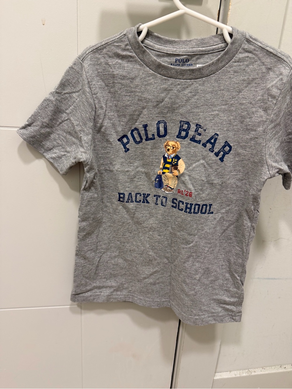 Ralph Lauren Boys' Polo Bear Back to School T‑Shirt size 5
